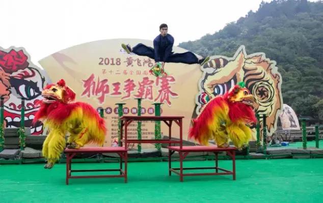 春秋淹城龙狮队,个个都是狠角色~很厉害的角色啊!